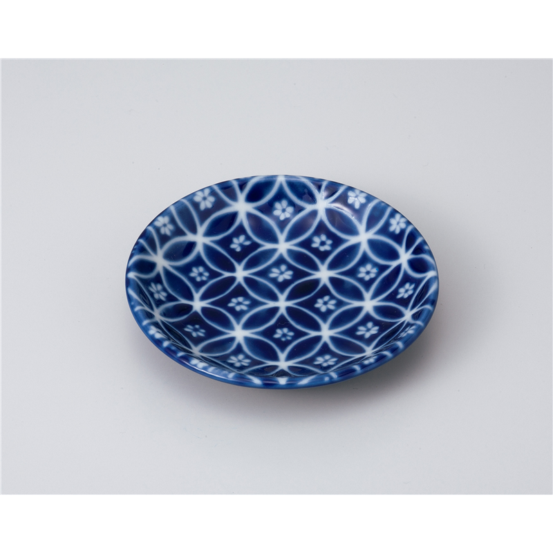 古林陶器 小皿 新瑠璃小皿(七宝) 1019320205 1個（ご注文単位1個）【直送品】