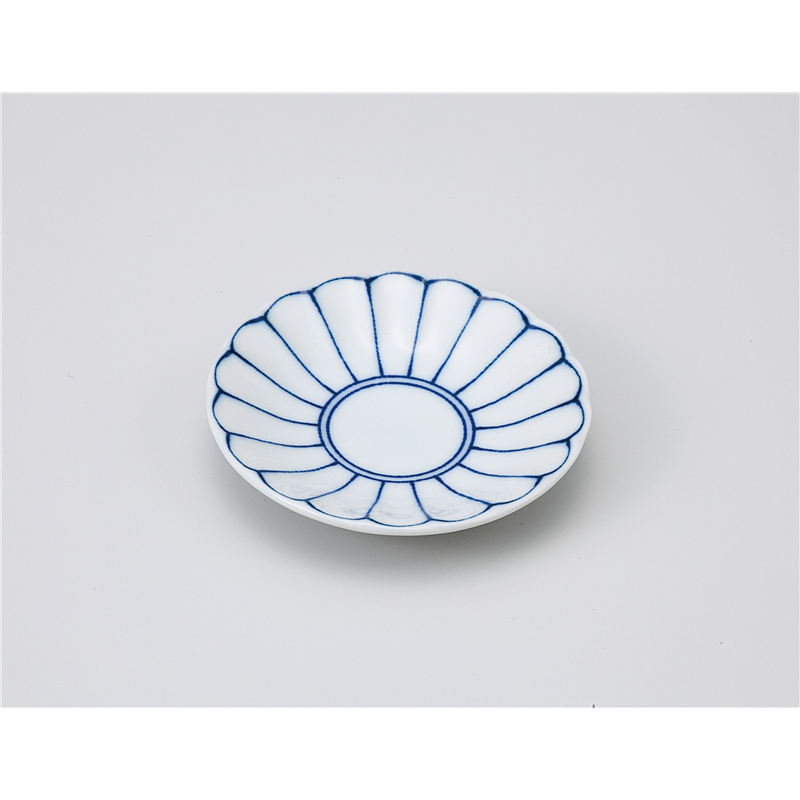 古林陶器 小皿 菊線菊型3.0皿 1118450279 1個（ご注文単位1個）【直送品】
