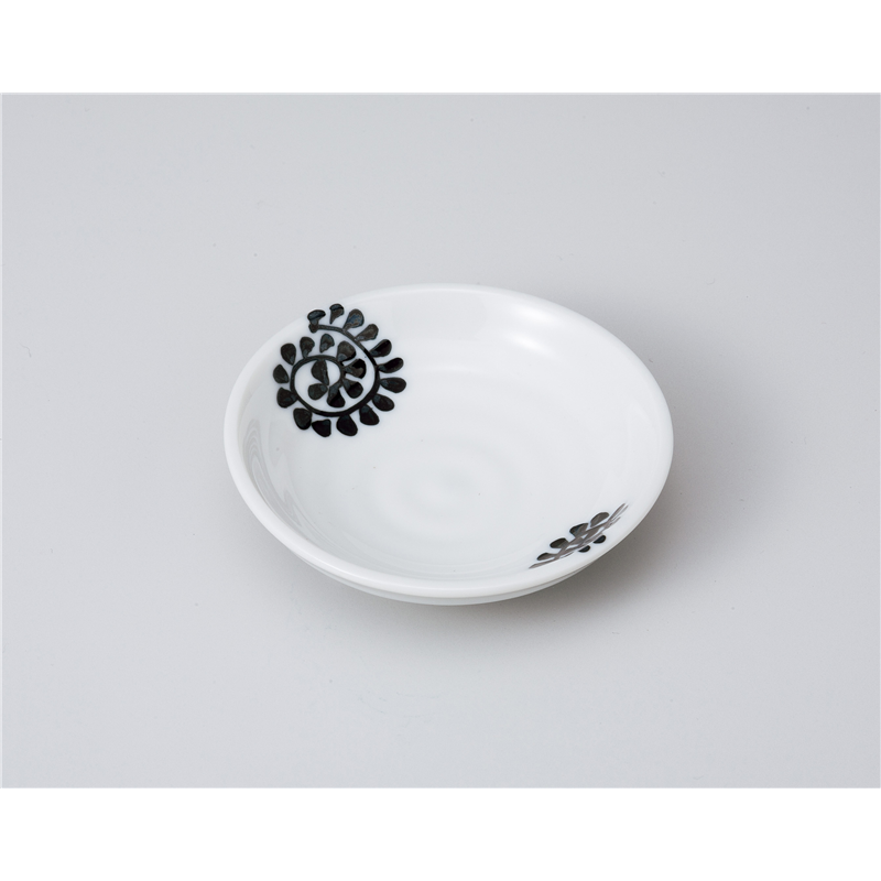 古林陶器 小皿 タコ唐草黒3.0皿 1019330135 1個（ご注文単位1個）【直送品】