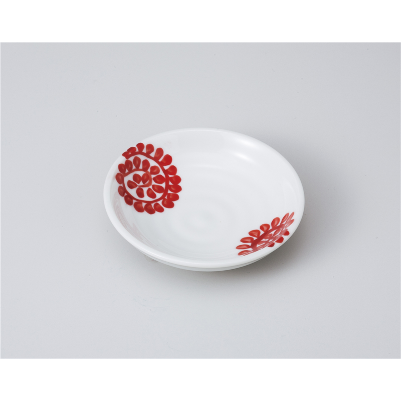 古林陶器 小皿 タコ唐草赤3.0皿 1019330235 1個（ご注文単位1個）【直送品】