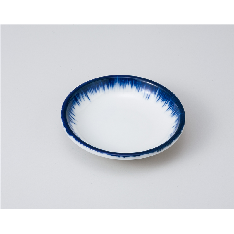 古林陶器 小皿 丸ルリハケ王渕3.0皿 1019150140 1個（ご注文単位1個）【直送品】