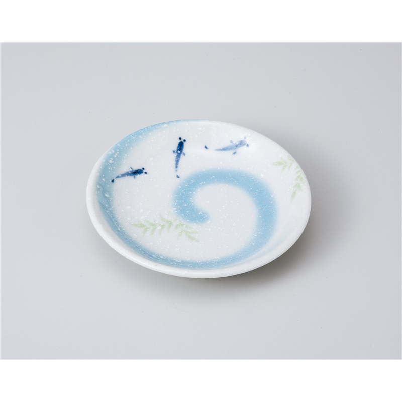 古林陶器 小皿 メダカ丸3.0皿 1019320540 1個（ご注文単位1個）【直送品】