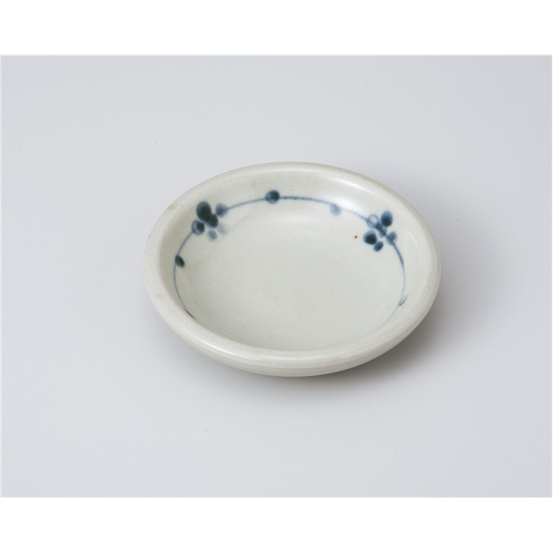 古林陶器 小皿 マット梅3寸皿 1019230905 1個（ご注文単位1個）【直送品】