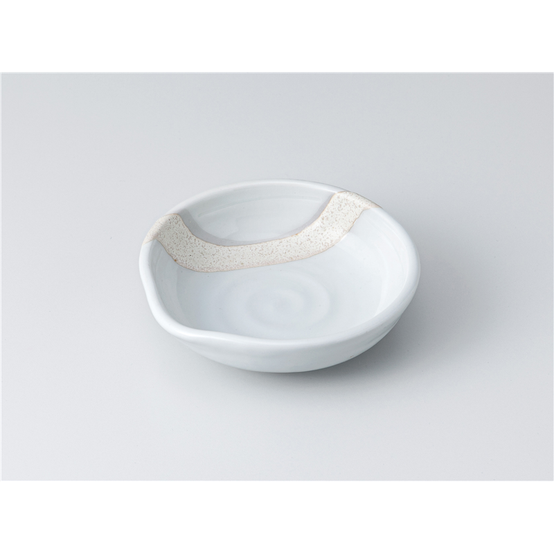 古林陶器 小皿 粉引塗分片口小鉢 1317510178 1個（ご注文単位1個）【直送品】