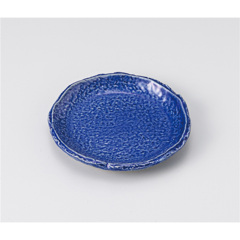 古林陶器 小皿 ルリ 丸小皿 1218710678 1個（ご注文単位1個）【直送品】