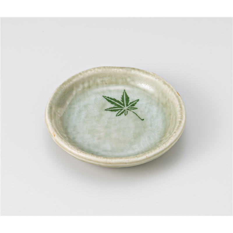 古林陶器 小皿 ビードロ紅葉3.5丸皿 542601274 1個（ご注文単位1個）【直送品】