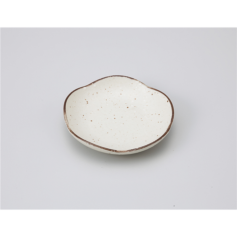 古林陶器 小皿 白化粧 梅型3.0小皿 1118330460 1個（ご注文単位1個）【直送品】