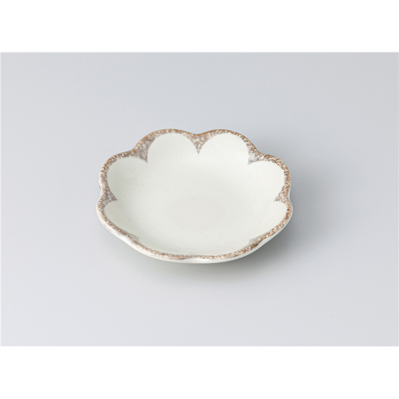 古林陶器 小皿 花型小皿 茉莉花 1317650215 1個（ご注文単位1個）【直送品】