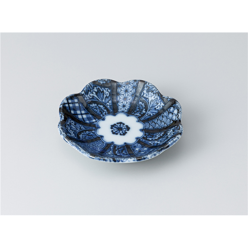古林陶器 小皿 紺青花小皿 1317660133 1個（ご注文単位1個）【直送品】