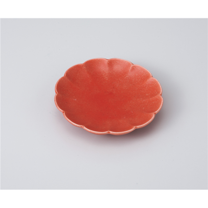 古林陶器 小皿 七色小皿(菊/赤) 1019520663 1個（ご注文単位1個）【直送品】