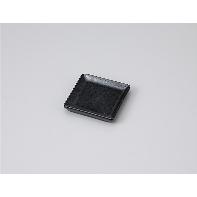 古林陶器 小皿 漆黒角小皿 1118940231 1個（ご注文単位1個）【直送品】