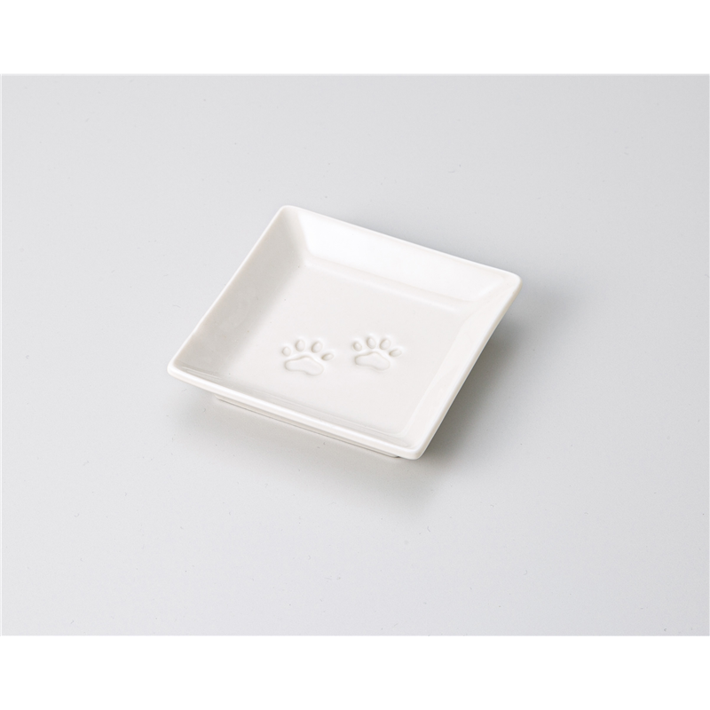 古林陶器 小皿 あしあと角小皿 1218940526 1個（ご注文単位1個）【直送品】