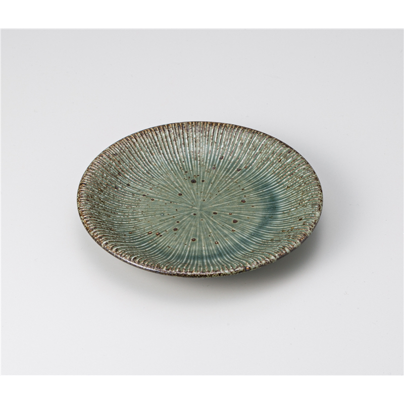 古林陶器 和皿(丸) わびうぐいす千段4.5皿 1219040308 1個（ご注文単位1個）【直送品】