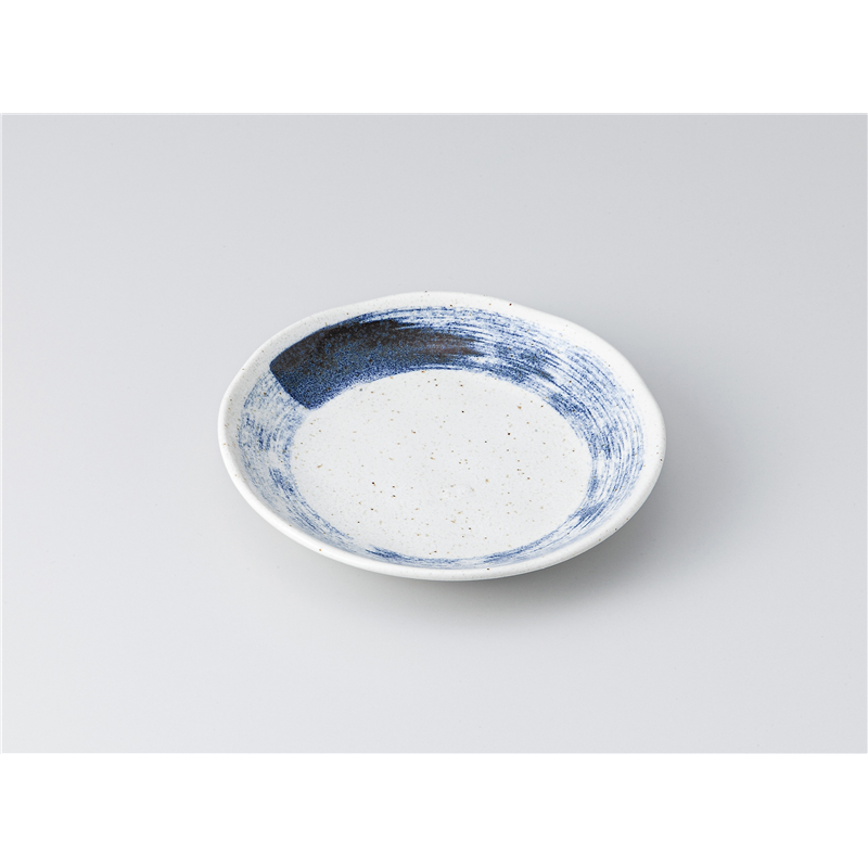 古林陶器 和皿(丸) 呉須刷毛布目4.0皿 1317850435 1個（ご注文単位1個）【直送品】