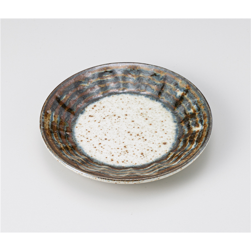 古林陶器 和皿(丸) 線筋4.5皿 1219110235 1個（ご注文単位1個）【直送品】