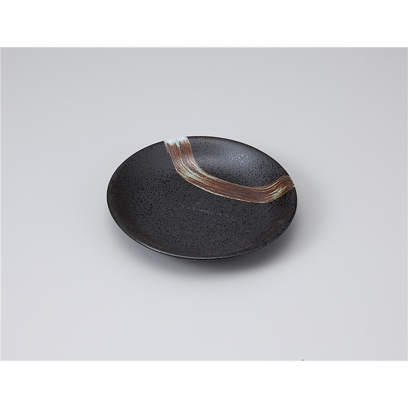 古林陶器 和皿(丸) 清流天目4.0皿 1119150261 1個（ご注文単位1個）【直送品】