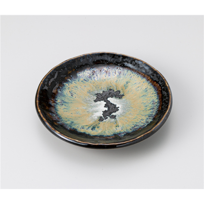 古林陶器 和皿(丸) 波舞 13.5cm皿 1219150263 1個（ご注文単位1個）【直送品】