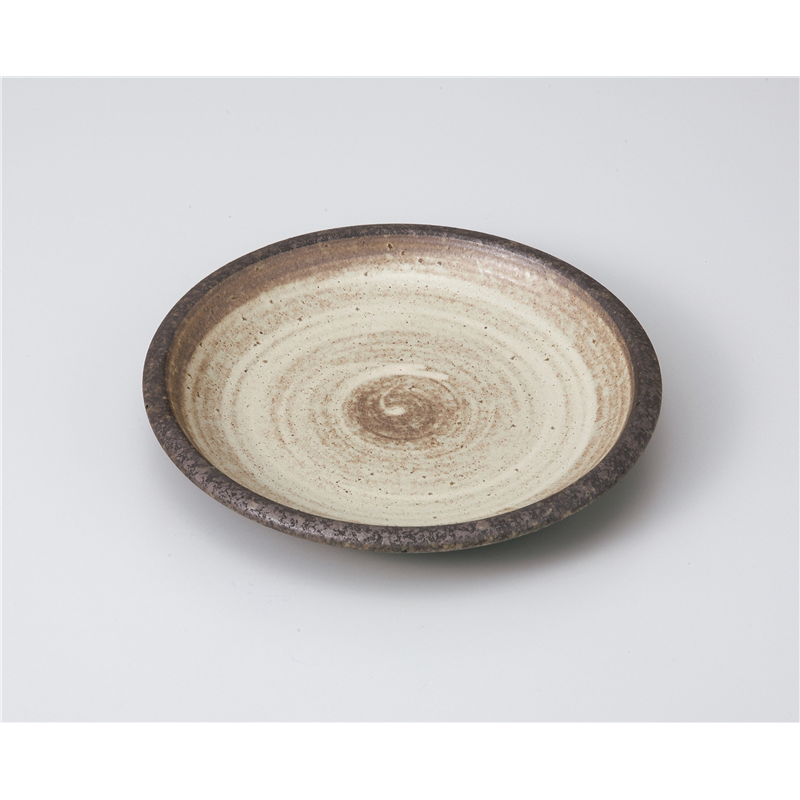 古林陶器 和皿(丸) 刷毛粉引14cm皿 1019640426 1個（ご注文単位1個）【直送品】