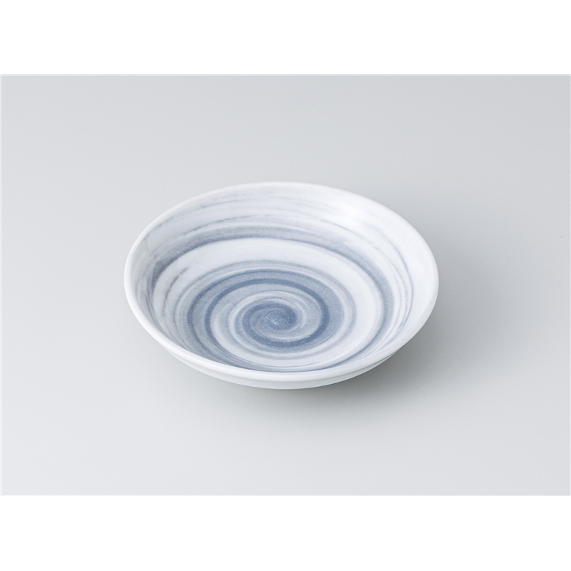 古林陶器 和皿(丸) グレー渦14cm皿 1317940125 1個（ご注文単位1個）【直送品】