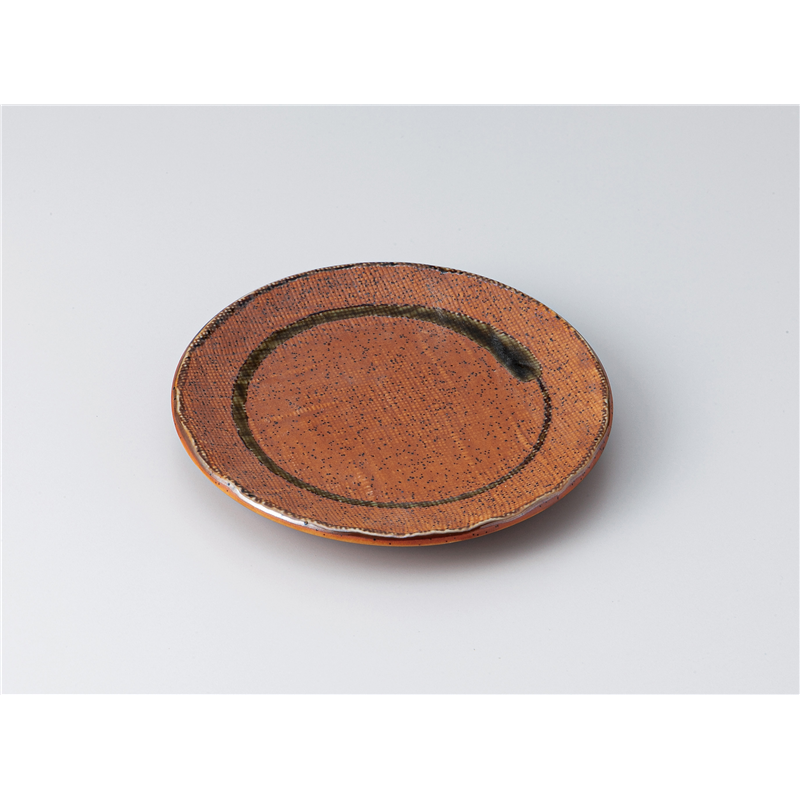 古林陶器 和皿(丸) 布目平型取皿 伊賀織部 1317950315 1個（ご注文単位1個）【直送品】