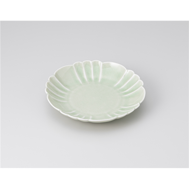 古林陶器 和皿(丸) ヒワ貫入花渕皿 1219210547 1個（ご注文単位1個）【直送品】