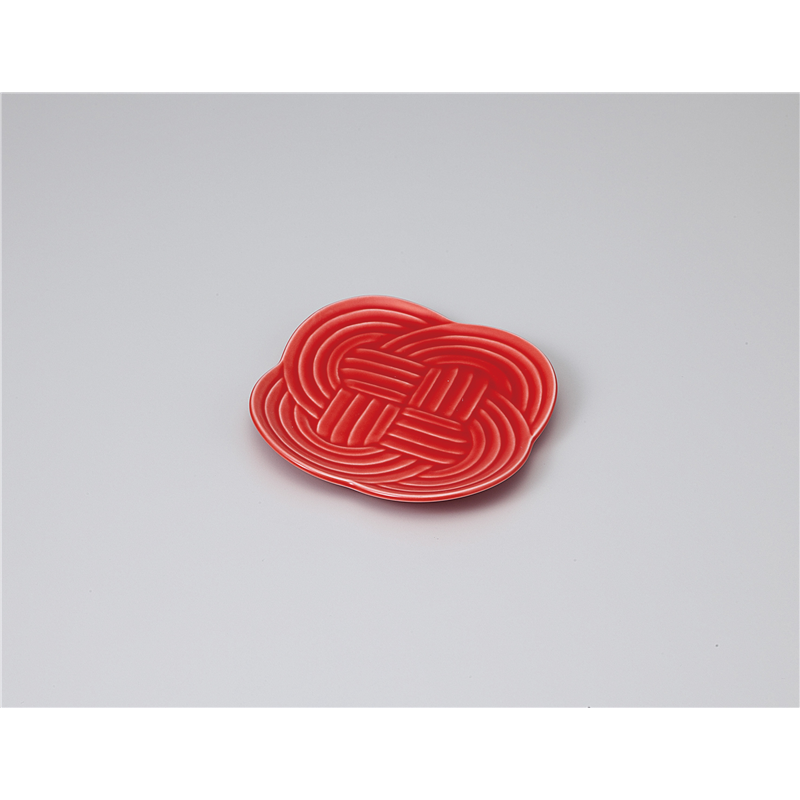 古林陶器 和皿(丸) 結11cm小皿 赤 1119330208 1個（ご注文単位1個）【直送品】