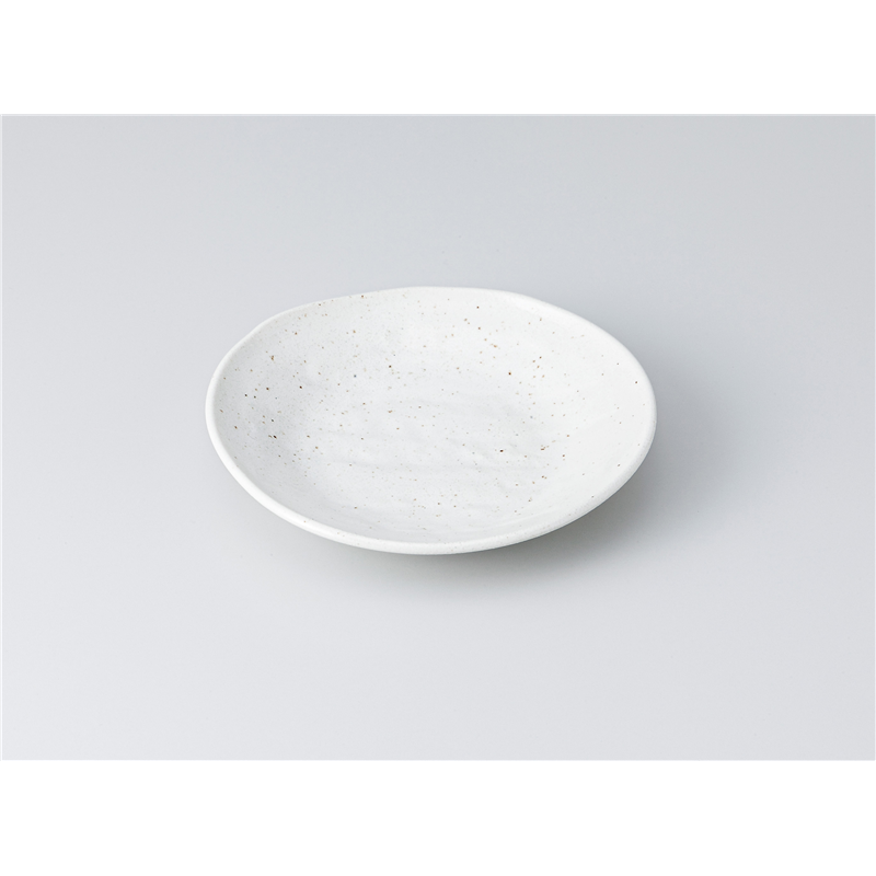 古林陶器 和皿(丸) 白粉引ソギ楕円4.0皿 1318120335 1個（ご注文単位1個）【直送品】