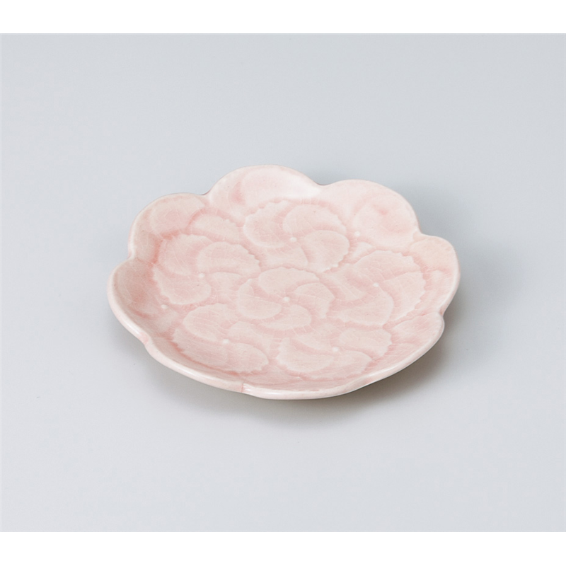 古林陶器 和皿(丸) あじさい銘々皿(ピンク) 919650479 1個（ご注文単位1個）【直送品】