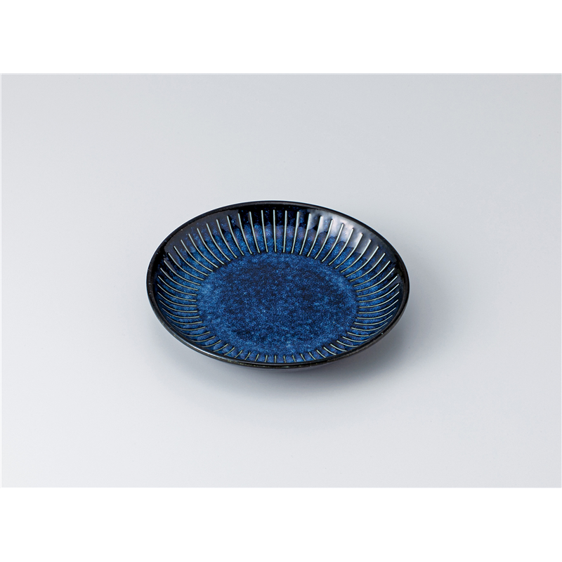 古林陶器 和皿(丸) 撥水十草 4.0皿 海碧 1318150101 1個（ご注文単位1個）【直送品】