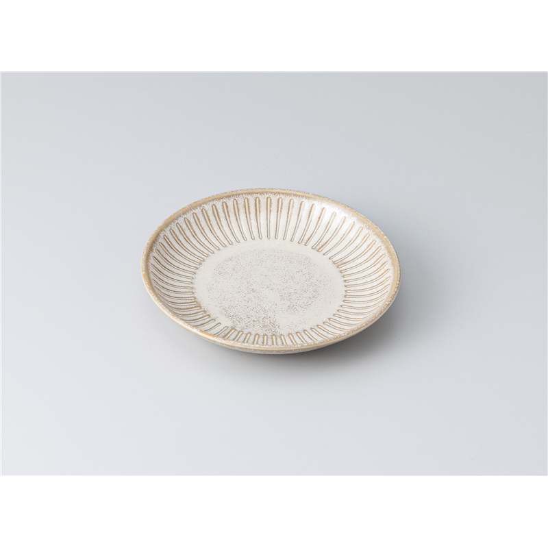 古林陶器 和皿(丸) 撥水十草 4.0皿 チタンマット白 1318150401 1個（ご注文単位1個）【直送品】