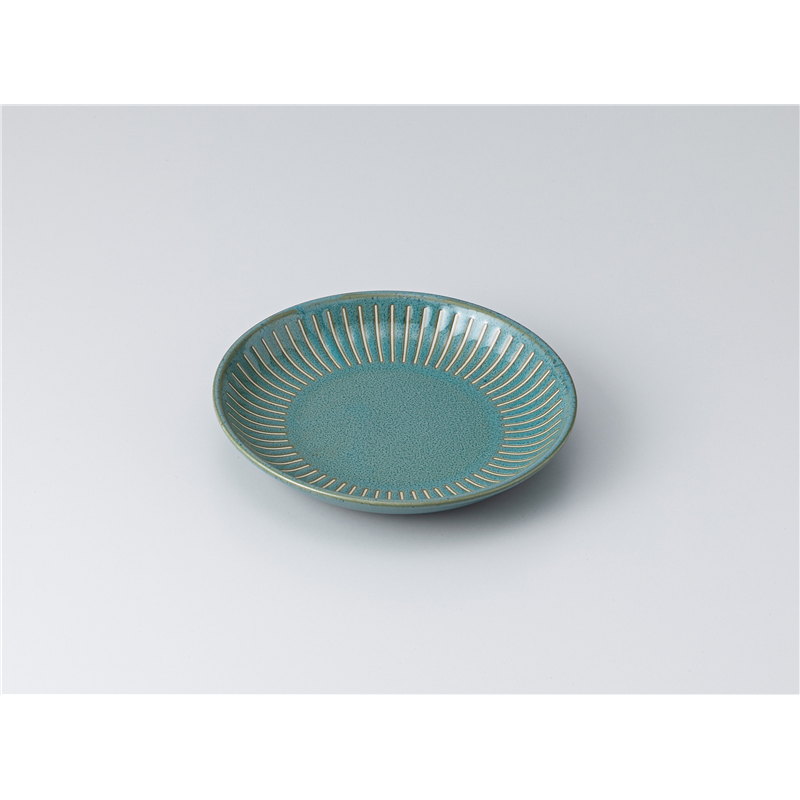 古林陶器 和皿(丸) 撥水十草 4.0皿 クジャク 1318150501 1個（ご注文単位1個）【直送品】