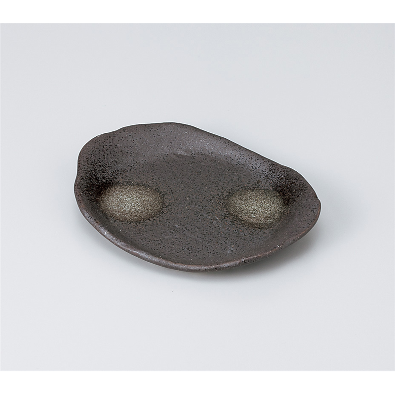 古林陶器 和皿(丸) 南蛮ぼかし 変型銘々皿 919720478 1個（ご注文単位1個）【直送品】