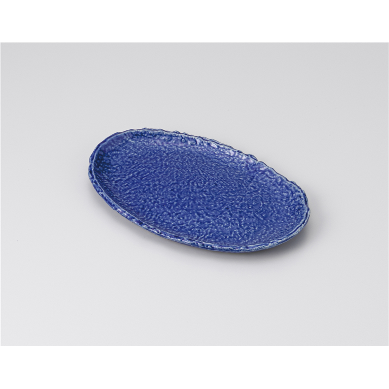 古林陶器 和皿(丸) ルリ 6.0小判皿 1219450578 1個（ご注文単位1個）【直送品】