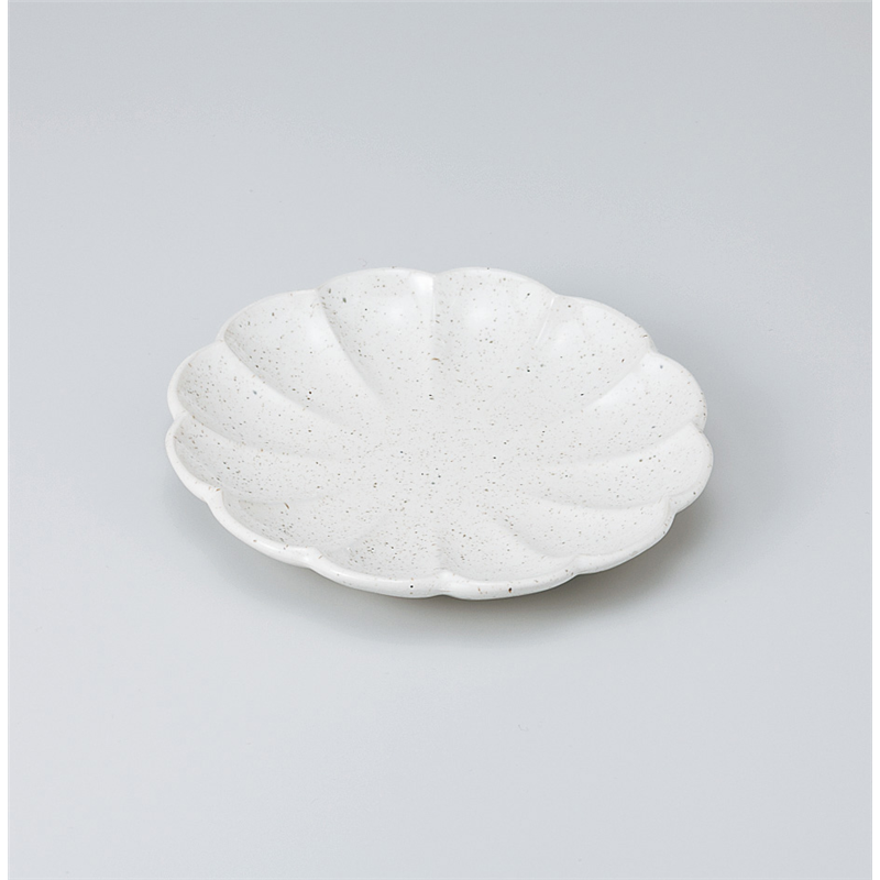古林陶器 和皿(丸) 白うのふ花びら取皿 920830451 1個（ご注文単位1個）【直送品】