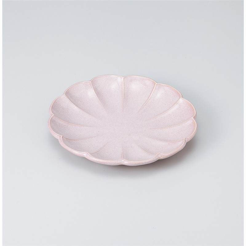古林陶器 和皿(丸) ピンクうのふ花びら取皿 920830351 1個（ご注文単位1個）【直送品】