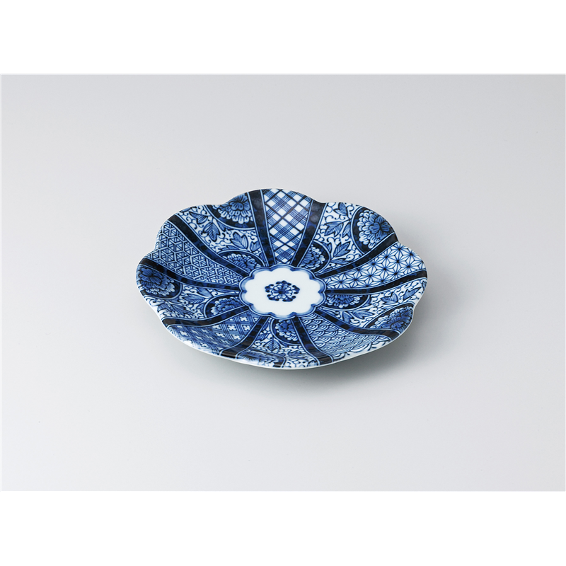 古林陶器 和皿(丸) 紺青花5.0皿 1318350433 1個（ご注文単位1個）【直送品】