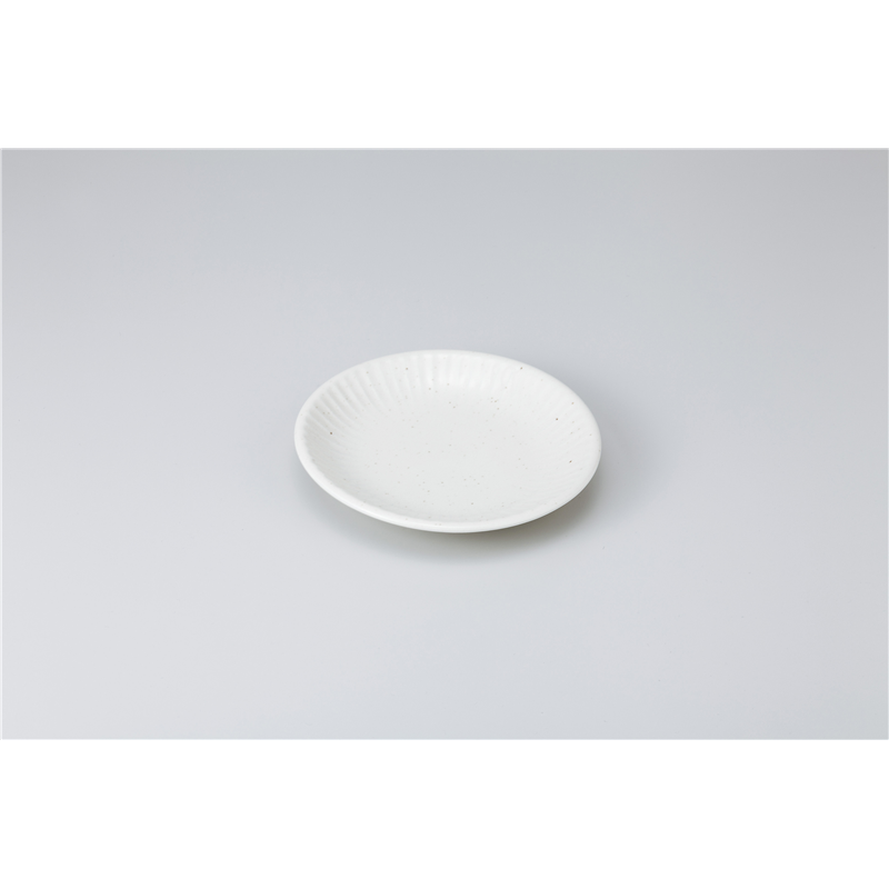 古林陶器 和皿(丸) ソギ白粉引中皿 919830551 1個（ご注文単位1個）【直送品】