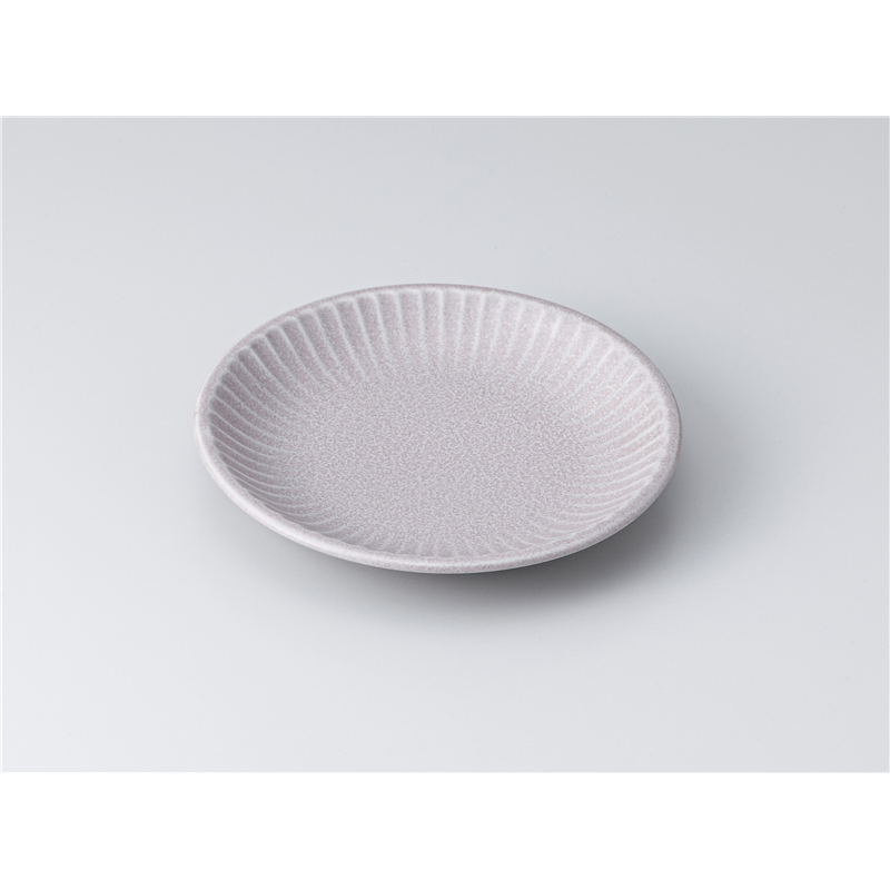 古林陶器 和皿(丸) うす紫 ソギ5.0皿 1318510435 1個（ご注文単位1個）【直送品】