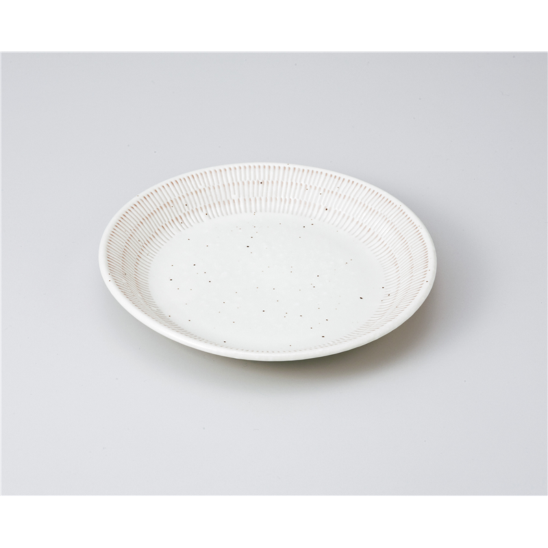 古林陶器 和皿(丸) 粉引トチリ16cmプレート 1020160511 1個（ご注文単位1個）【直送品】