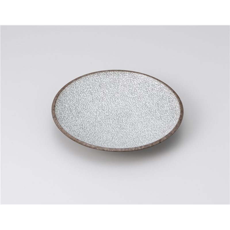 古林陶器 和皿(丸) かいらぎ黒 17cm皿 1219750263 1個（ご注文単位1個）【直送品】