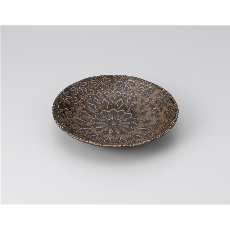 古林陶器 和皿(丸) ザフラ 伊賀マット 5.0皿 1219820201 1個（ご注文単位1個）【直送品】