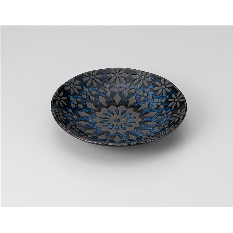 古林陶器 和皿(丸) ザフラ 海碧 5.0皿 1219820401 1個（ご注文単位1個）【直送品】