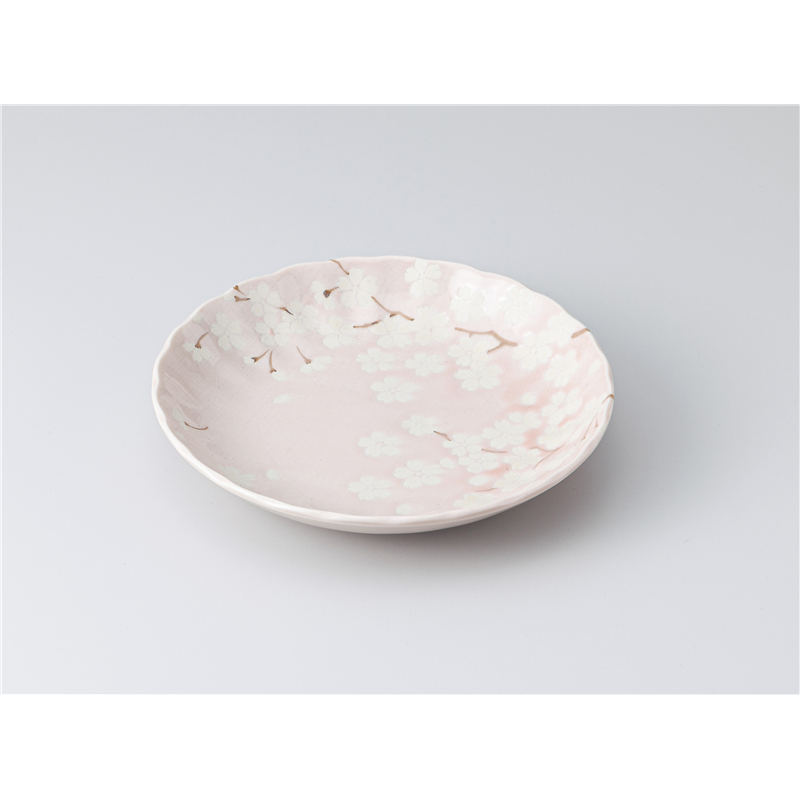 古林陶器 和皿(丸) 薄墨桜 5.0皿 1318650556 1個（ご注文単位1個）【直送品】