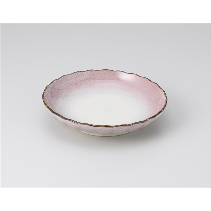 古林陶器 和皿(丸) 小雪紫菊型5.0皿 1220050778 1個（ご注文単位1個）【直送品】