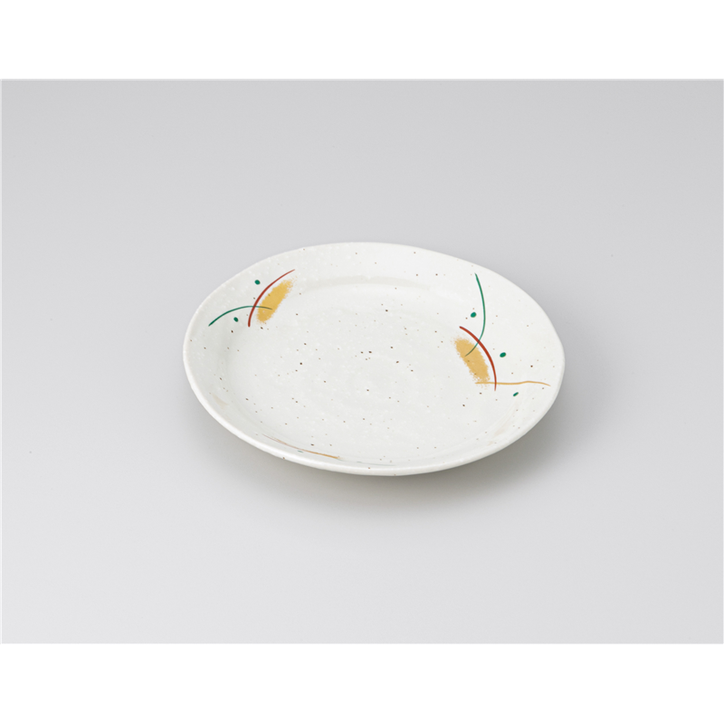 古林陶器 和皿(丸) 赤絵むさしの5.0丸皿 1220020470 1個（ご注文単位1個）【直送品】