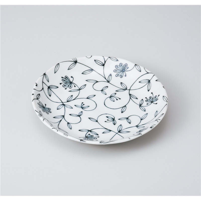 古林陶器 和皿(丸) 夢の花青5.0皿 1020351052 1個（ご注文単位1個）【直送品】