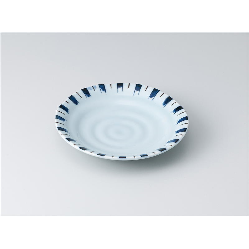 古林陶器 和皿(丸) 二色十草5.0皿 1318850779 1個（ご注文単位1個）【直送品】