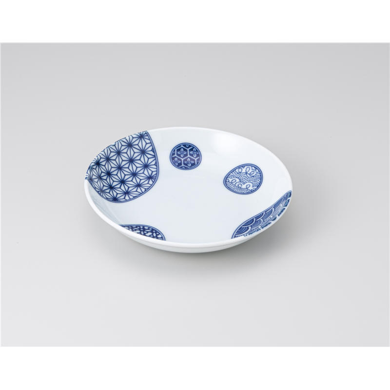 古林陶器 和皿(丸) 吉祥小紋 5.0皿 1219950831 1個（ご注文単位1個）【直送品】