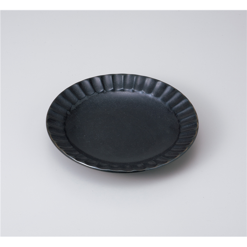 古林陶器 和皿(丸) 黒結晶 5.0皿 1020440163 1個（ご注文単位1個）【直送品】