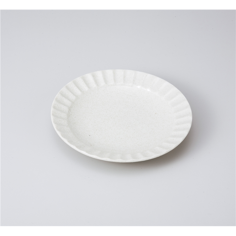 古林陶器 和皿(丸) 白伊賀 5.0皿 1020440463 1個（ご注文単位1個）【直送品】